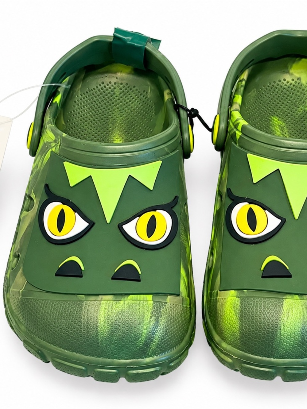 NWT Member’s Mark Kids Monster Dino Clogs Green Size 12